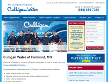 Tablet Screenshot of culliganfairmont.com